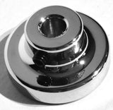 UP Washer Control Knob Chrome Aluminum w/ Silver Maltese Cross Sticker #23623