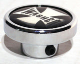 UP Washer Control Knob Chrome Aluminum w/ Black Maltese Cross Sticker #23618