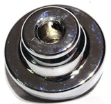 UP Washer Control Knob Chrome Aluminum w/ Black Maltese Cross Sticker #23618