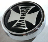 UP Washer Control Knob Chrome Aluminum w/ Black Maltese Cross Sticker #23618