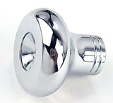 UP Dash Control Deluxe Chrome Aluminum Knob Indented Top-No Jewel #23581 Each