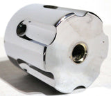 UP Dash Control Knob Gun Cylinder Style Chrome Aluminum 1 7/16" Tall #23398 Each