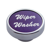 UP Wiper Washer Control Knob Purple 1" Aluminum Sticker Chrome Knob #23052 Each