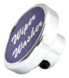 UP Wiper Washer Control Knob Purple 1" Aluminum Sticker Chrome Knob #23052 Each