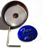 UP Dash Control Knob Fan Air 1" Blue Glossy Sticker Wood Knob #23537 Each