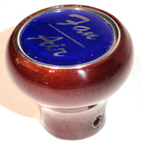 UP Dash Control Knob Fan Air 1" Blue Glossy Sticker Wood Knob #23537 Each