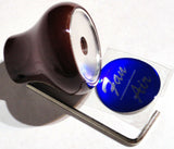 UP Dash Control Knob Fan Air 1" Blue Glossy Sticker Wood Knob #23537 Each