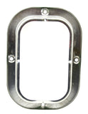 Anti-Theft Rectangular (3x5) Light Mount Bezel Stainless Bolt On GG#87147 Each