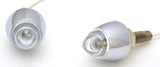 GG Accent License Plate Bolt 1 LED White Lens Bullet Style 1 3/4" #50925 Pair