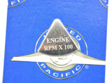 UP Gauge Emblem for Freightliner Engine RPM x 100 Stainless Steel Etched #48089