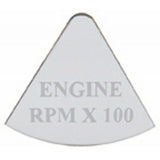 UP Gauge Emblem for Freightliner Engine RPM x 100 Stainless Steel Etched #48089