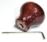 UP Dash Control Knob Wiper 1" Black Glossy Sticker Wood Knob #23554 Each