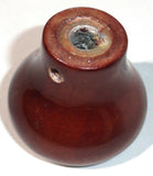 UP Dash Control Knob Wiper 1" Black Glossy Sticker Wood Knob #23554 Each