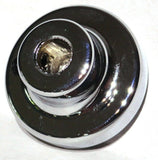 UP Washer Control Knob Chrome Aluminum w/ Blue Maltese Cross Sticker #23619