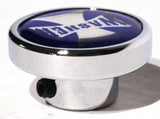 UP Washer Control Knob Chrome Aluminum w/ Blue Maltese Cross Sticker #23619