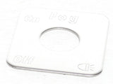 GG Switch Plate for Freightliner Fog Light On/Off Stainless Block Letters #68777