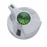 UP Engine Shutdown Timer Knob for Peterbilt Green Jewel Chrome Plastic #41260