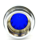 Bumper Guide Top for 1" Pipe Plastic Blue Lens Chrome Aluminum GG#94761-Pair