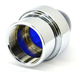 Bumper Guide Top for 1" Pipe Plastic Blue Lens Chrome Aluminum GG#94761-Pair