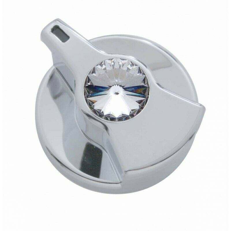 UP Engine Shutdown Timer Knob for Peterbilt Clear Jewel Chrome Plastic #41259