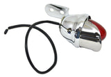 Incandescent Mini Auxiliary Light Red Lens 1 Bulb Chrome W/Visor GG#82775 Each