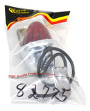 Incandescent Mini Auxiliary Light Red Lens 1 Bulb Chrome W/Visor GG#82775 Each