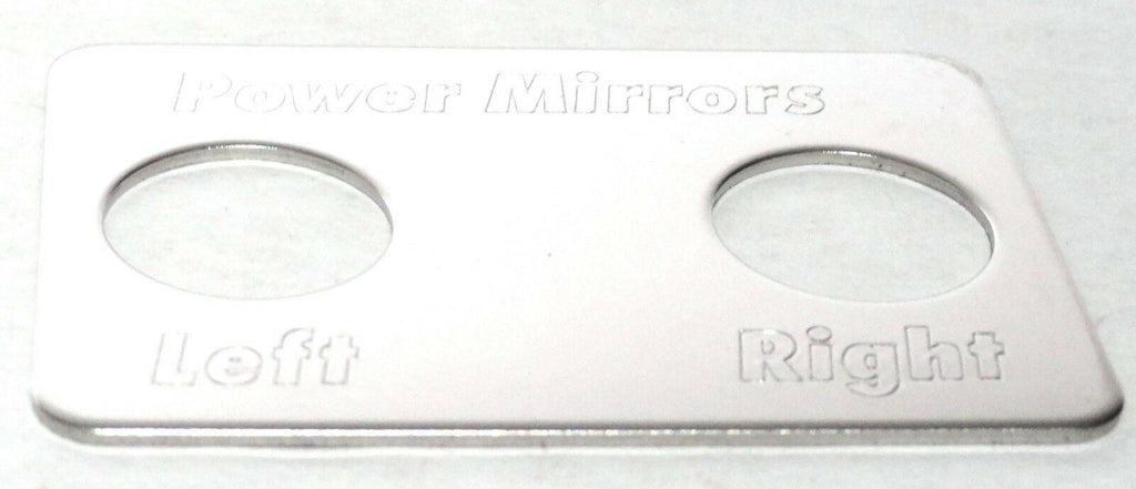 GG Switch Plate for Freightliner Power Mirrors Left/Right Stainless Steel #68742
