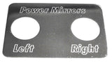 GG Switch Plate for Freightliner Power Mirrors Left/Right Stainless Steel #68742