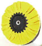 UP Treated Airway Buffing Wheel 16 Ply Yellow 5/8" or 1/2" Arbor #90021 Each