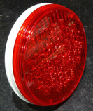 Led Light 4" Round Stop Tail Turn 40 Red LEDs Red Lens 12 Volt #87700 Each