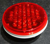 Led Light 4" Round Stop Tail Turn 40 Red LEDs Red Lens 12 Volt #87700 Each