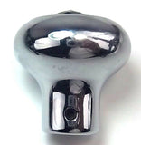 GG Deluxe Fan Knob Chrome Green Jewel Stainless Steel Plaque Block Letter #95693