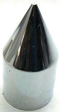 UP Nut Covers 1-1/8" Spike Chrome Plastic 2-13/16" Tall #10768 PKG of 10