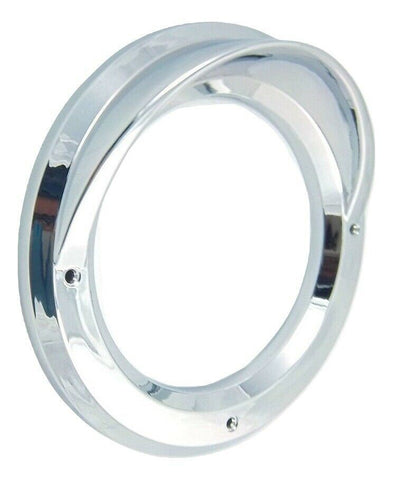 UP Light Bezel for 4" Round Light w/ Visor Chrome Plastic 5 3/4" OD. #10483 Pair