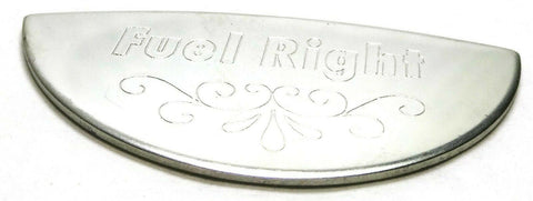 GG Gauge Emblem Peterbilt Fuel Level Right Stainless Steel Block Letters #68508