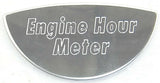 GG Gauge Emblem for Peterbilt Engine Hour Meter Block Letters Stainless #68509