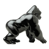 GG Hood Ornament Gorilla King Matte Black Metal 3 Hole Mount 4 3/4" Tall #48189