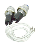 UP Dash Pilot Light Indicator Control 1 Blue Bulb 3/8" Hole #40052 PKG of 2