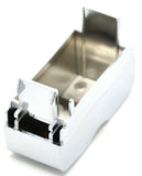 Switch insert 2 hole blank chrome plastic Freightliner Cascadia 2008 & up dash