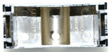 Switch insert 2 hole blank chrome plastic Freightliner Cascadia 2008 & up dash