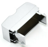 Switch insert 2 hole blank chrome plastic Freightliner Cascadia 2008 & up dash