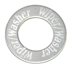 GG Dash Knob Wiper/Washer Red Jewel Wood & Chrome Stainless Plate #95735 Each