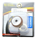 GG Dash Knob Wiper/Washer Red Jewel Wood & Chrome Stainless Plate #95735 Each