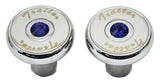 HTS Air Brake Knobs Deluxe Screw-On Tractor/Trailer Blue Jewel 3543-B, 3544-B