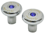 HTS Air Brake Knobs Deluxe Screw-On Tractor/Trailer Blue Jewel 3543-B, 3544-B