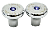 HTS Air Brake Knobs Deluxe Screw-On Tractor/Trailer Blue Jewel 3543-B, 3544-B