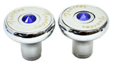 Air Brake Knobs Deluxe Screw-On Tractor/Trailer Blue Jewel HTS 3543-B, 3544B Set