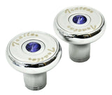 HTS Air Brake Knobs Deluxe Screw-On Tractor/Trailer Blue Jewel 3543-B, 3544-B