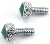 Dash Panel Screws for Peterbilt Green Jewel Chrome 3/4" Tall UP#23834, 2 Pack