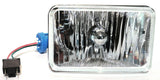 Headlight High Beam Crystal Halogen 6" X 4" Replaces H4651 H4656 #31390 Each